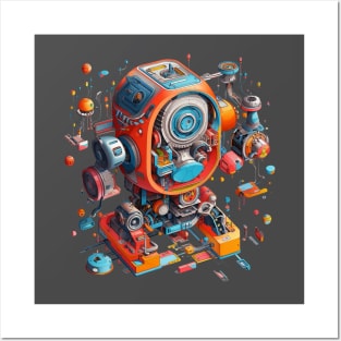 Robot Exploded View Posters and Art